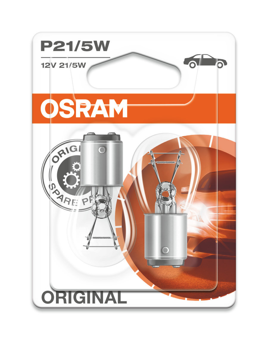 10-PK Osram 7537 P21/5W 24V BAY15d Classic Automotive Bulb