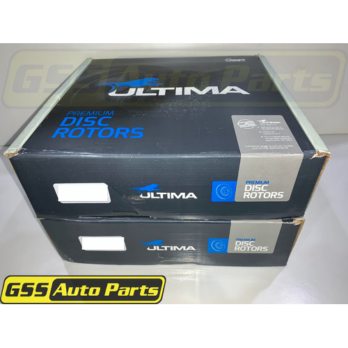 Ultima Rear Slotted Brake Disc Rotors (pair) AAP2633SL-R RDA8307