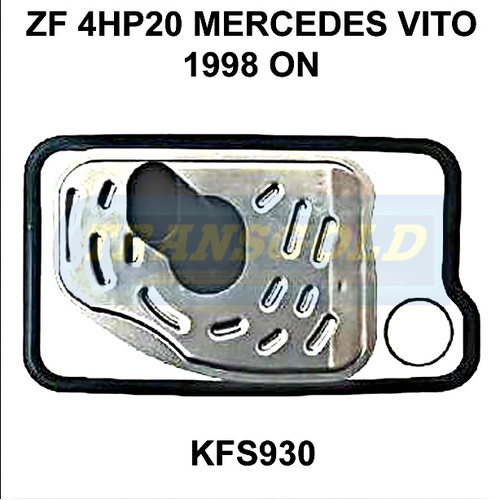 Transgold Automatic Transmission Filter Service Kit KFS930 WCTK87