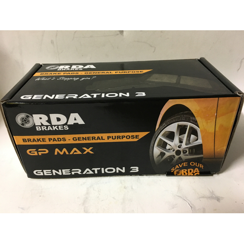 RDA Front Gp Max General Purpose Brake Pads RDB1367 DB1367