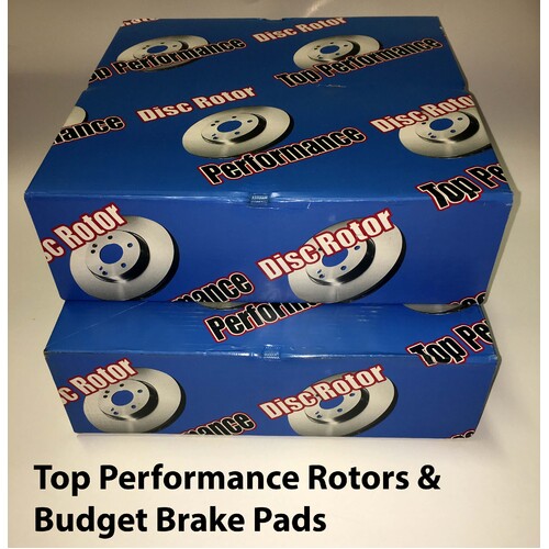 Front T/p Brake Disc Rotors & Budget Brake Pads TD579-DB1312 RDA7614