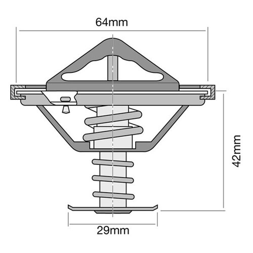 Tridon High Flow Thermostat - TT301-170