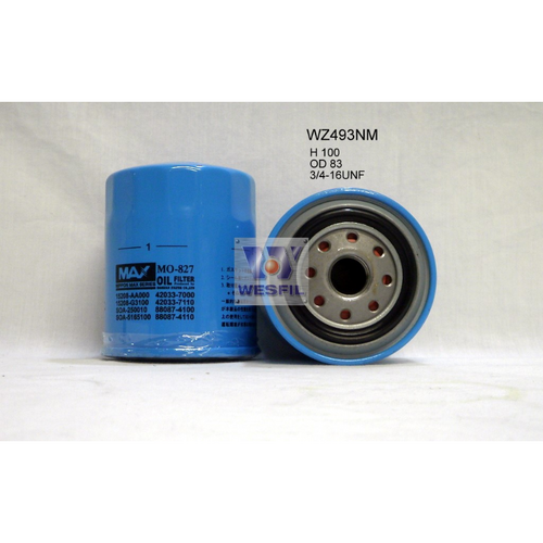 Nippon Max Oil Filter Z493 WZ493NM