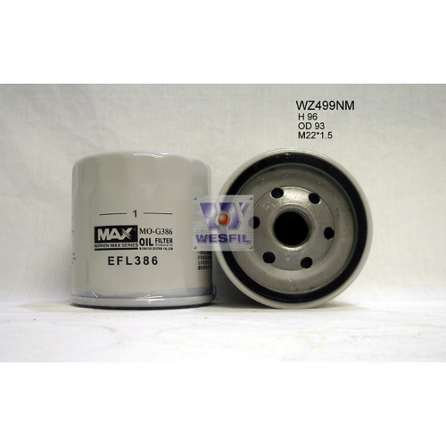 Nippon Max Oil Filter Z499 WZ499NM