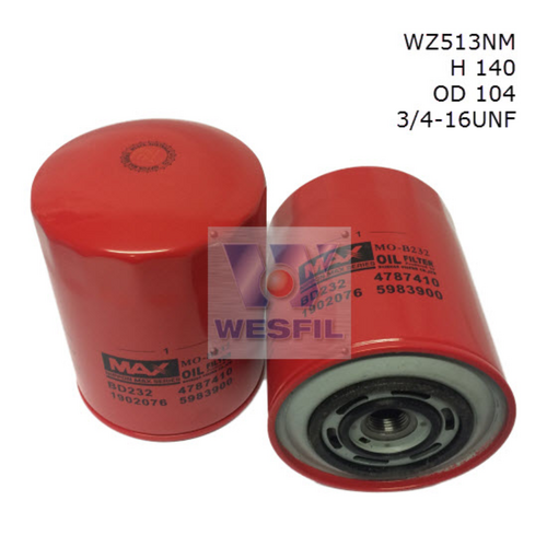 Nippon Max Oil Filter Z513 WZ513NM