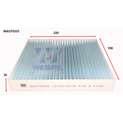 Wesfil Cooper Cabin Filter Wacf0253 RCA409P